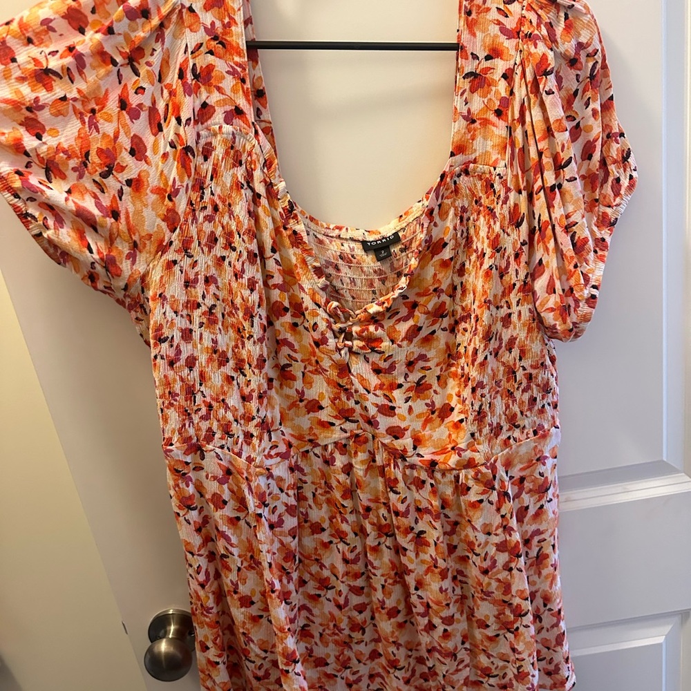 Torrid babydoll floral top